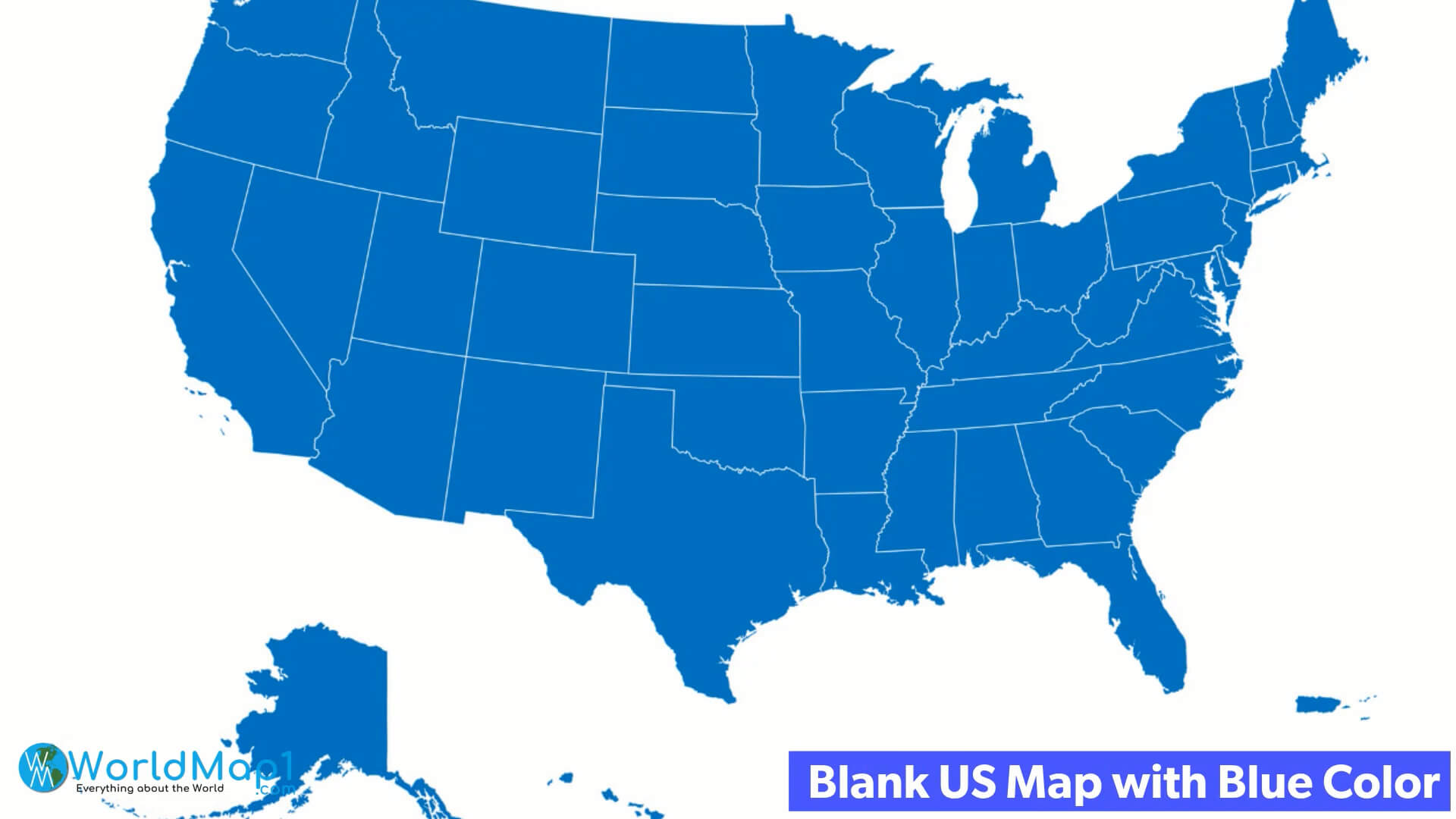 Printable Blank Map of the United States
